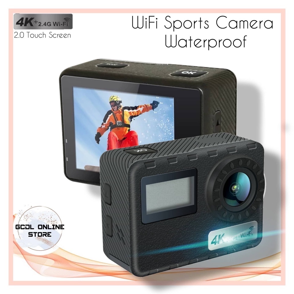 Sports HD/DV 2.0" LCD TOUCH SCREEN Action Camera 4K WiFi Ultra HD