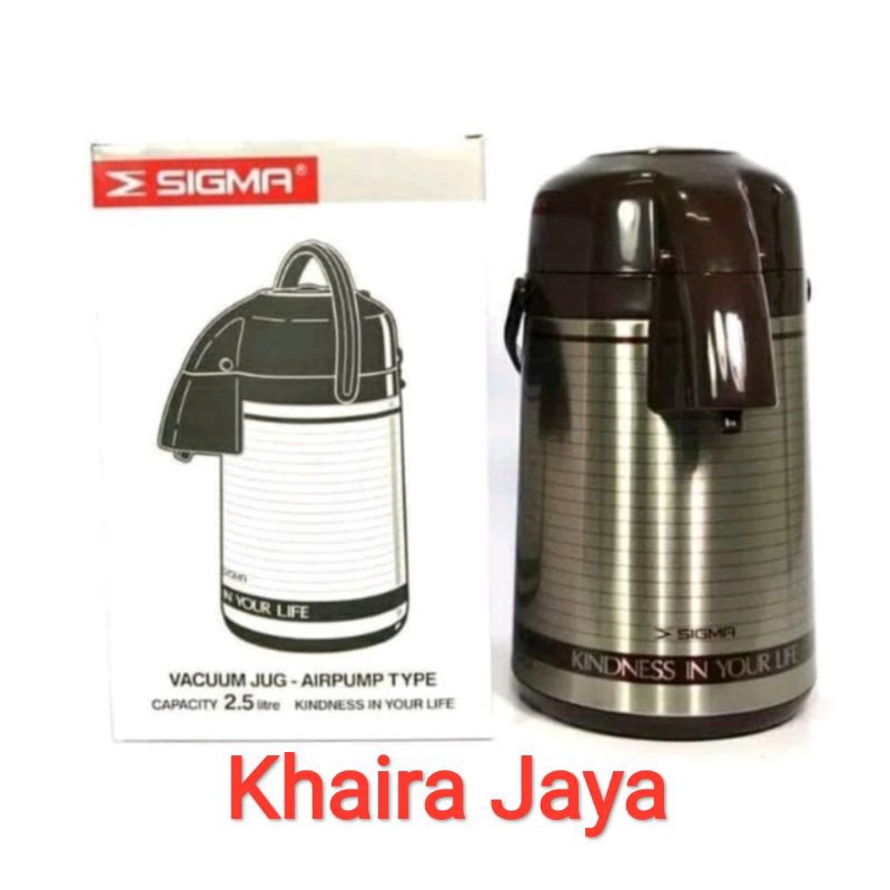 TERMOS Sigma Thermos Hot Water Thermos Pump Durable PNS-250K 2.5 Liter ...