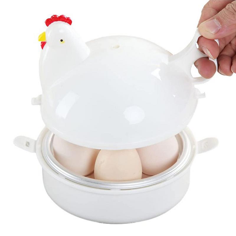 Microwave Egg Cooker Chickenshaped Rapid Egg Cooker 4 Eggs Electric