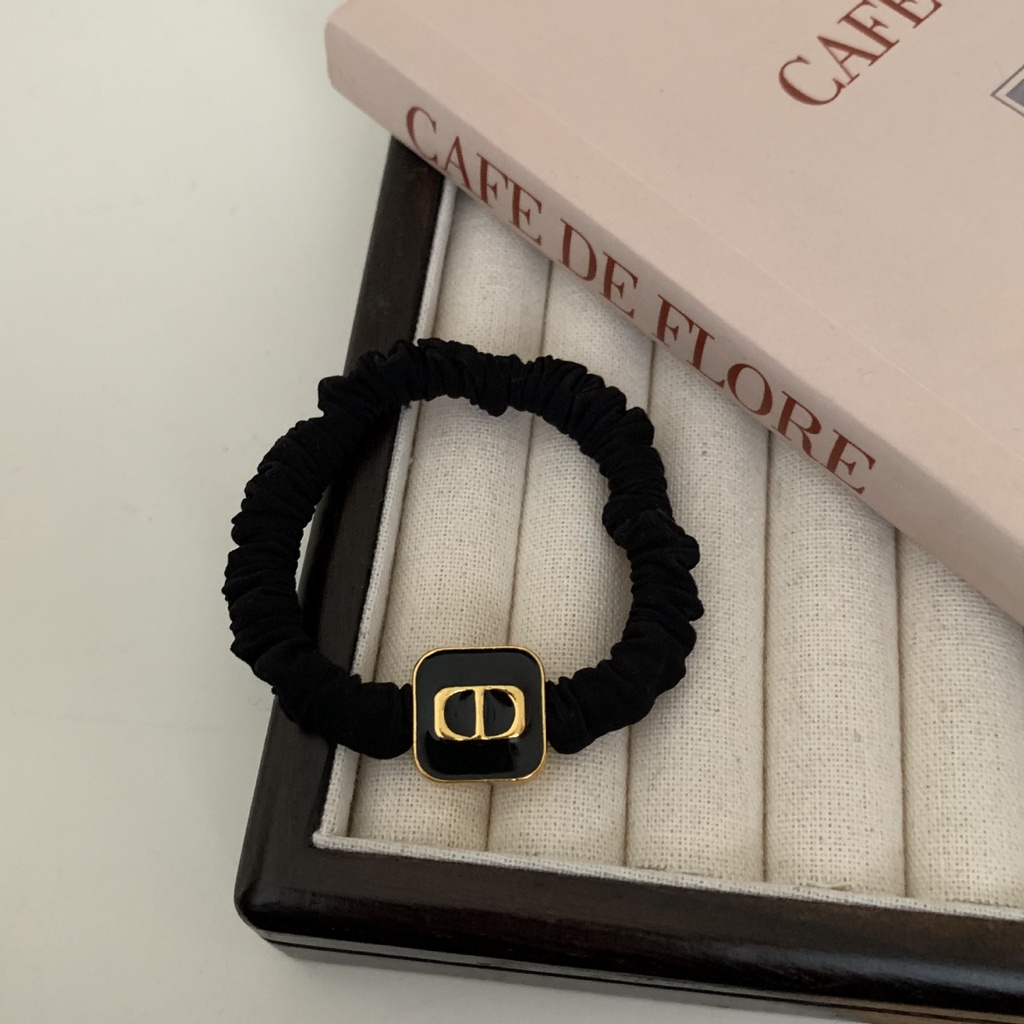Korean Simple Letter Metal Hair Ring New Style Tie Rubber Band Head ...