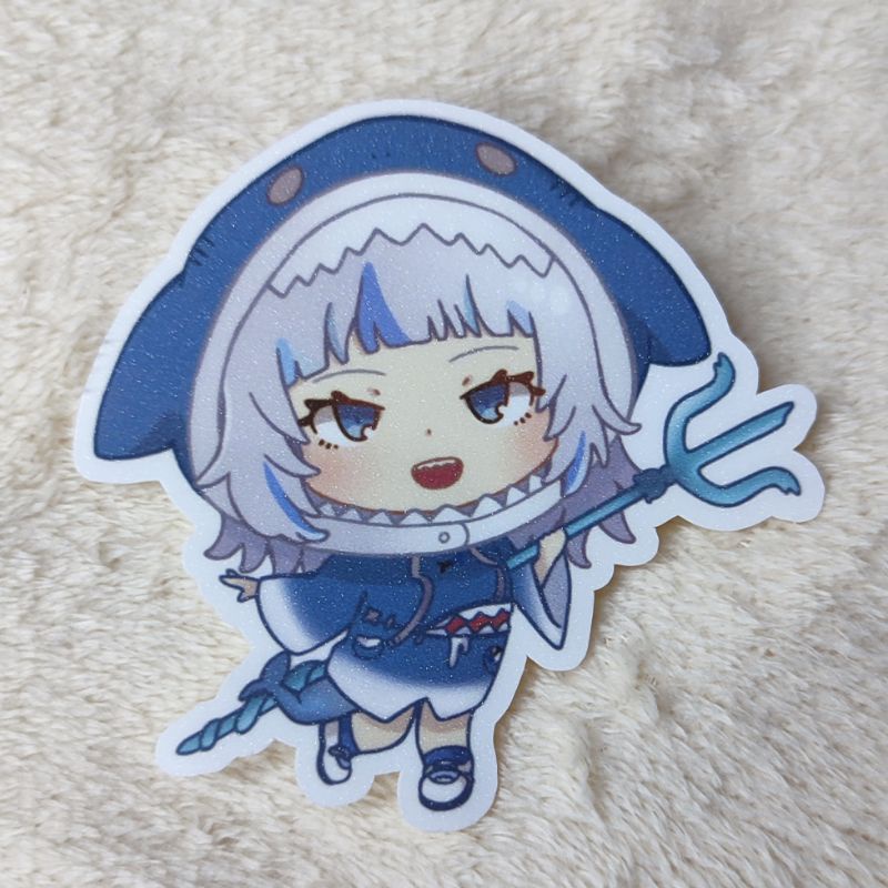 Hololive Gawr Gura Version Sticker Vtuber Cute Chibi | Shopee Philippines