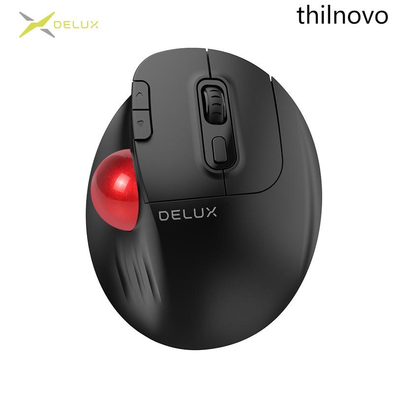 Delux MT1 Trackball Wireless Bluetooth Ergonomics Multikey Vertical