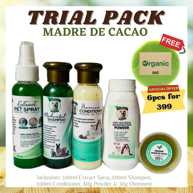 madre de cacao dog shampoo Trial Pack Madre De Cacao 400 5in1 Shopee