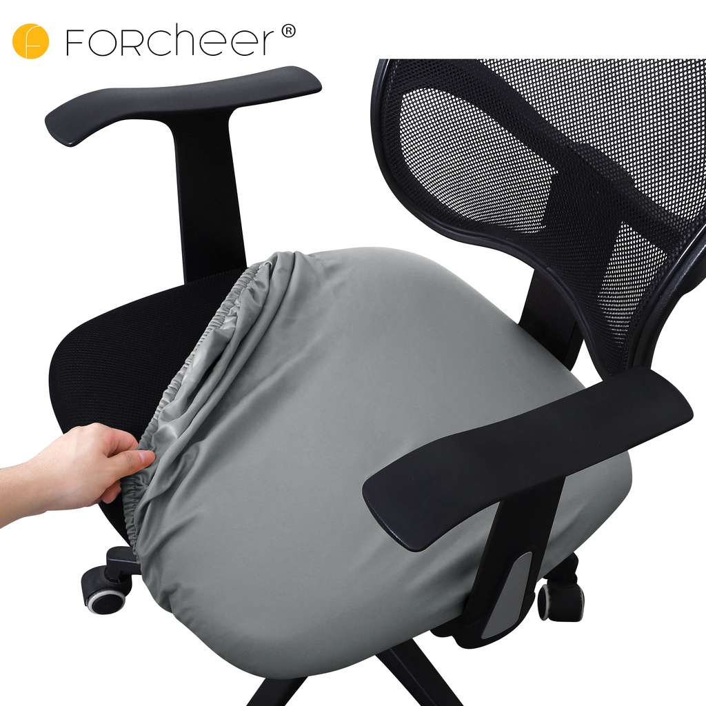 Waterproof Office Chair Seat Cover PU Leather Chair Seat Cover Elastic