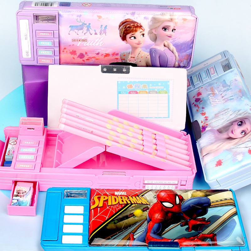 Stationery Box Frozen Princess Elsa Marvel Captain America Spiderman ...