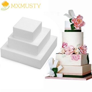 Heart Shaped Cake Foam Mould Wedding Decor DIY Model Craft Styrofoam Party  Decorations Wedding Decor(8inch,White)