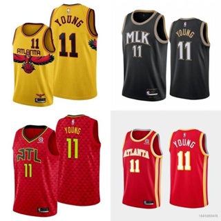 Trae Young Atlanta Hawks City Edition 2021-22 Player Edition Embroidered  Yellow Jersey