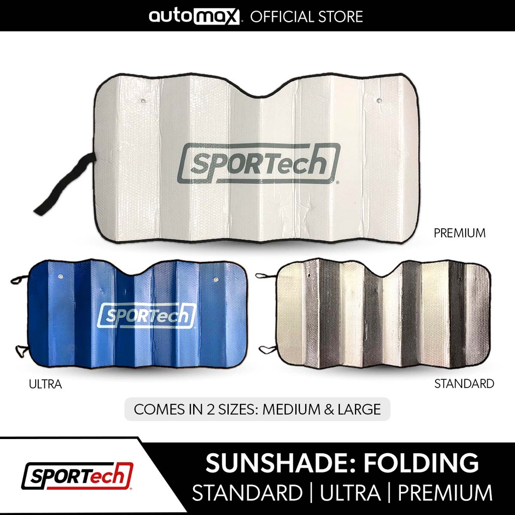 SPORTech Universal Car Folding Foldable Reflective Windshield Sunshade