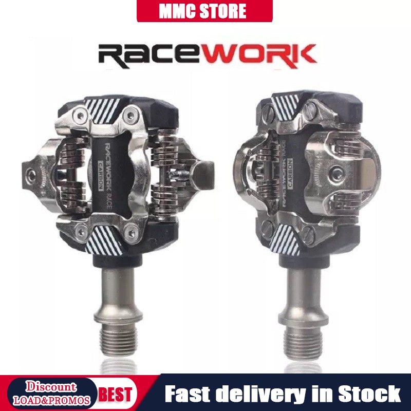 RACEWORK MTB Cleats Pedals XM8100 Aluminum Alloy SPD SelfLocking