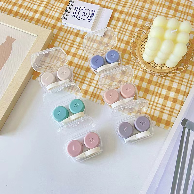 Contact lense transparent case storage eyes holder Eye contacts beauty ...