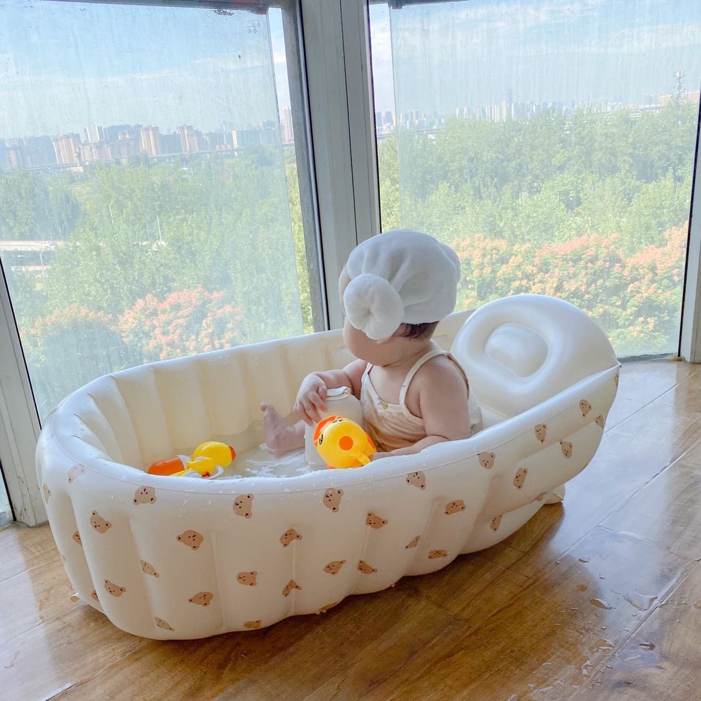 Multifunctional Inflatables folding baby bathtub Baby Bath tub Cute