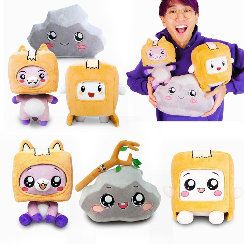 Lankybox Boxy/Foxy/Rocky Removable Cartoon Robot Soft Toy Plush ...