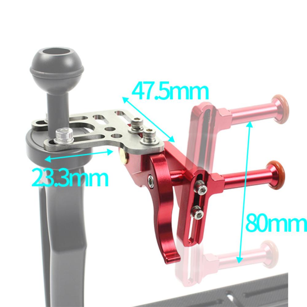 Adjustable Diving Shutter Trigger Extension Rod for Gopro 13 12 Dji