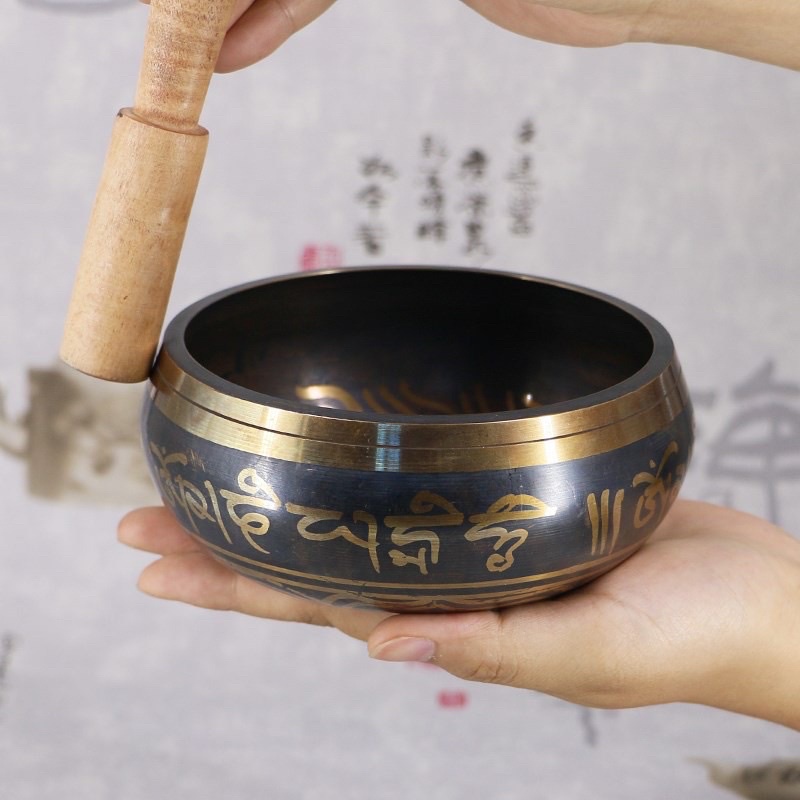 Tibetan Buddhist Singing Bowl Buddha Sound Bowl Musical Instrument for ...