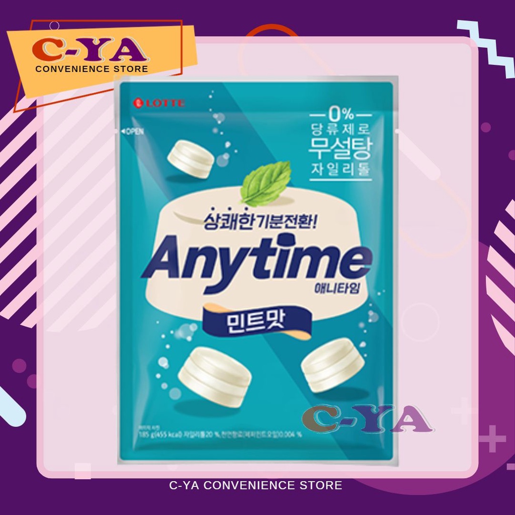 LOTTE Anytime Xylitol Milk & Mint Candy 74g92g Shopee Philippines