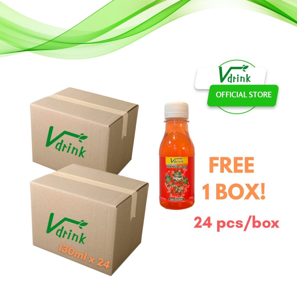 Vdrink Tawa Tawa/ mangagaw juice 130ml B1T1 (48BOTTLES TOTAL) Shopee