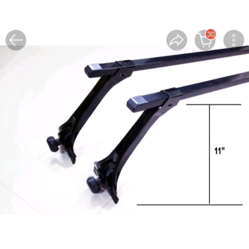 11 inches gutter mount clamps only for high roof cars Shopee Philippines