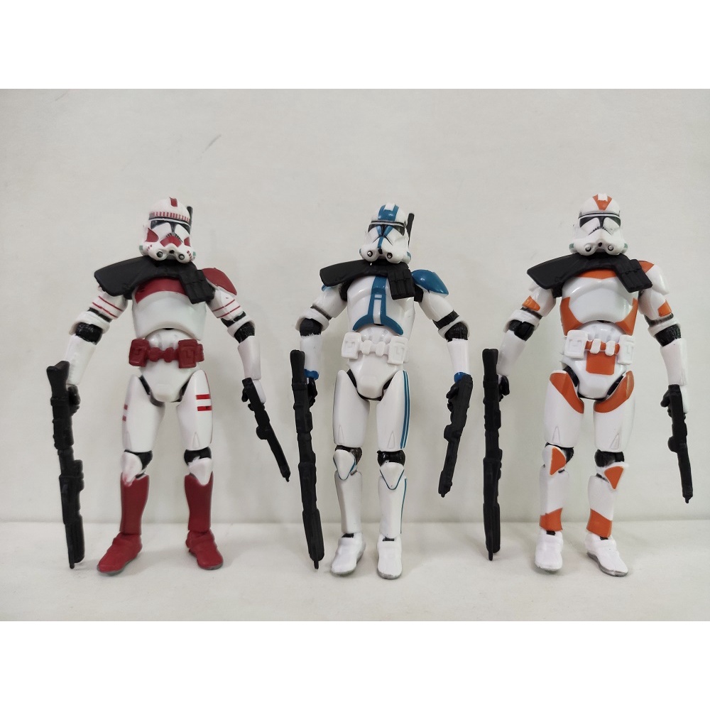 3pcs/lot SW Repoblic Red Orange White 501ST Trooper W/Pauldron Action ...