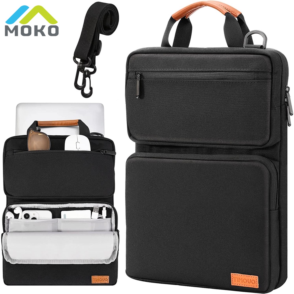 MoKo 13.314 Inch Laptop Sleeve Case, Protective Bag with Shoulder