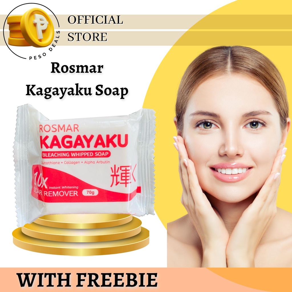 New Packaging Rosmar Kagayaku Bleaching Whipped Soap 70g 10x Instant