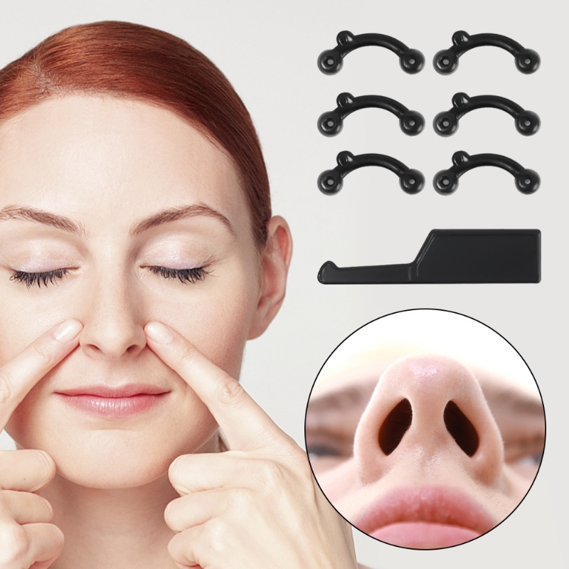 6Pcs/Set Invisible Nose Beauty Clip with extractor Nasal Bridge Shapeer