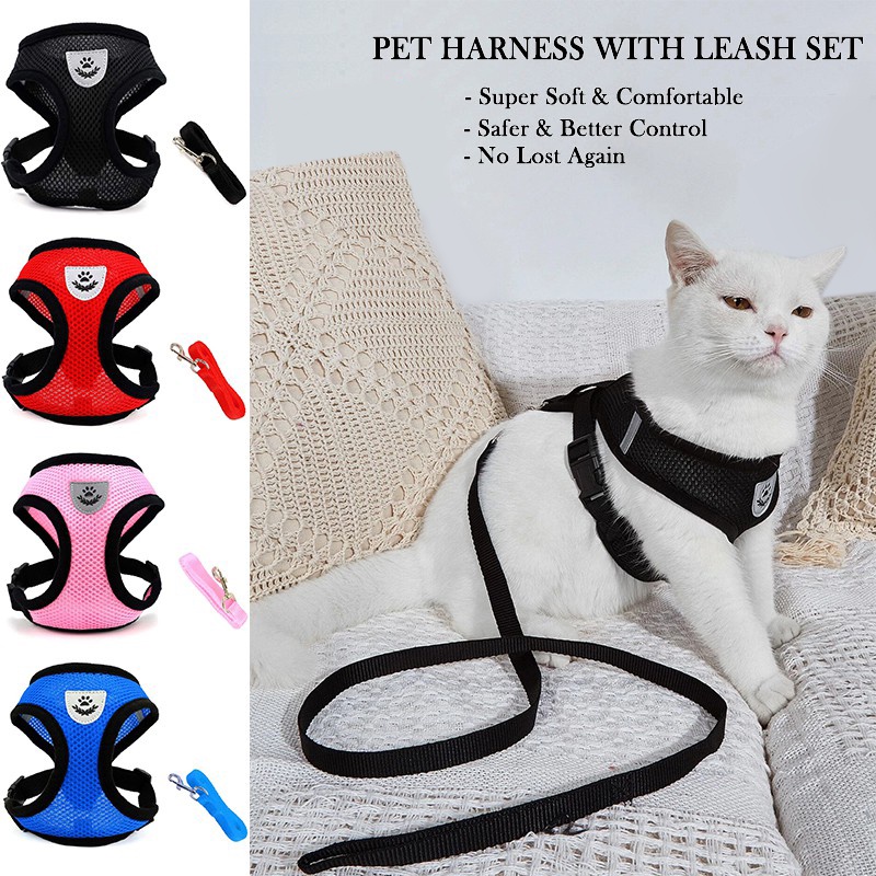 Adjustable Cat leash for cats cat harness and leash cat leash harness