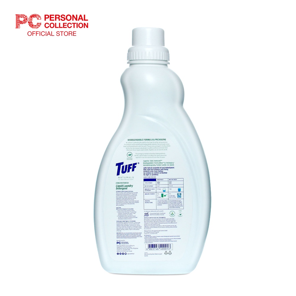 Tuff Naturals Liquid Laundry Detergent + Sof & mmmmm All Time Fresh ...