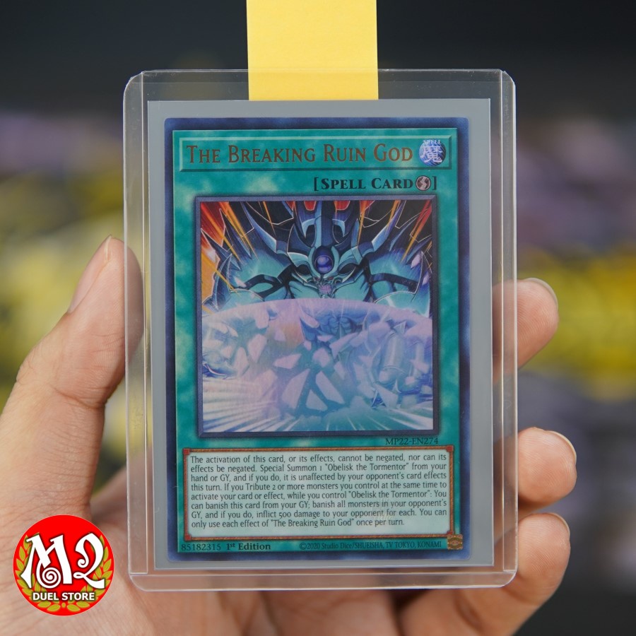 Yugioh MP22EN274 Card The Breaking Ruin God Ultra Rare Free