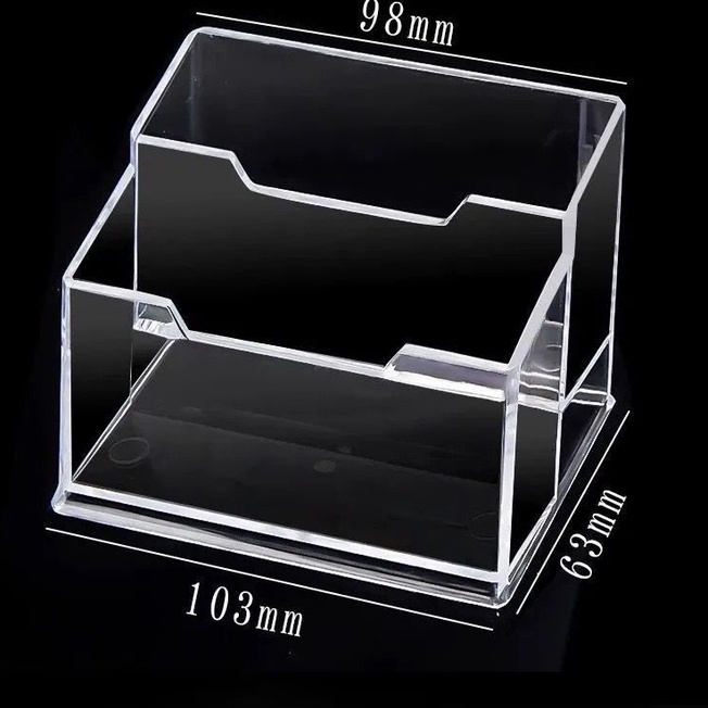 Plastic Desktop Business Card Stand Holder Display Organizer Name Card