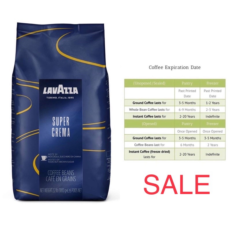 Lavazza Super Crema Espresso - Coffee beans - 1 kilo