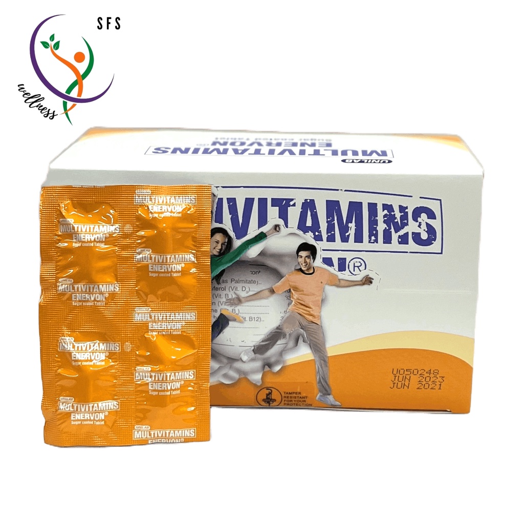 Enervon® Multivitamins Sugar Coated Tablet by 4s Shopee Philippines