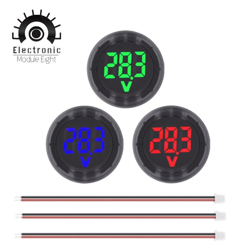 Dc V Digital Voltmeter Led Digital Display Circular Voltmeter Car Voltage Current Meter Volt