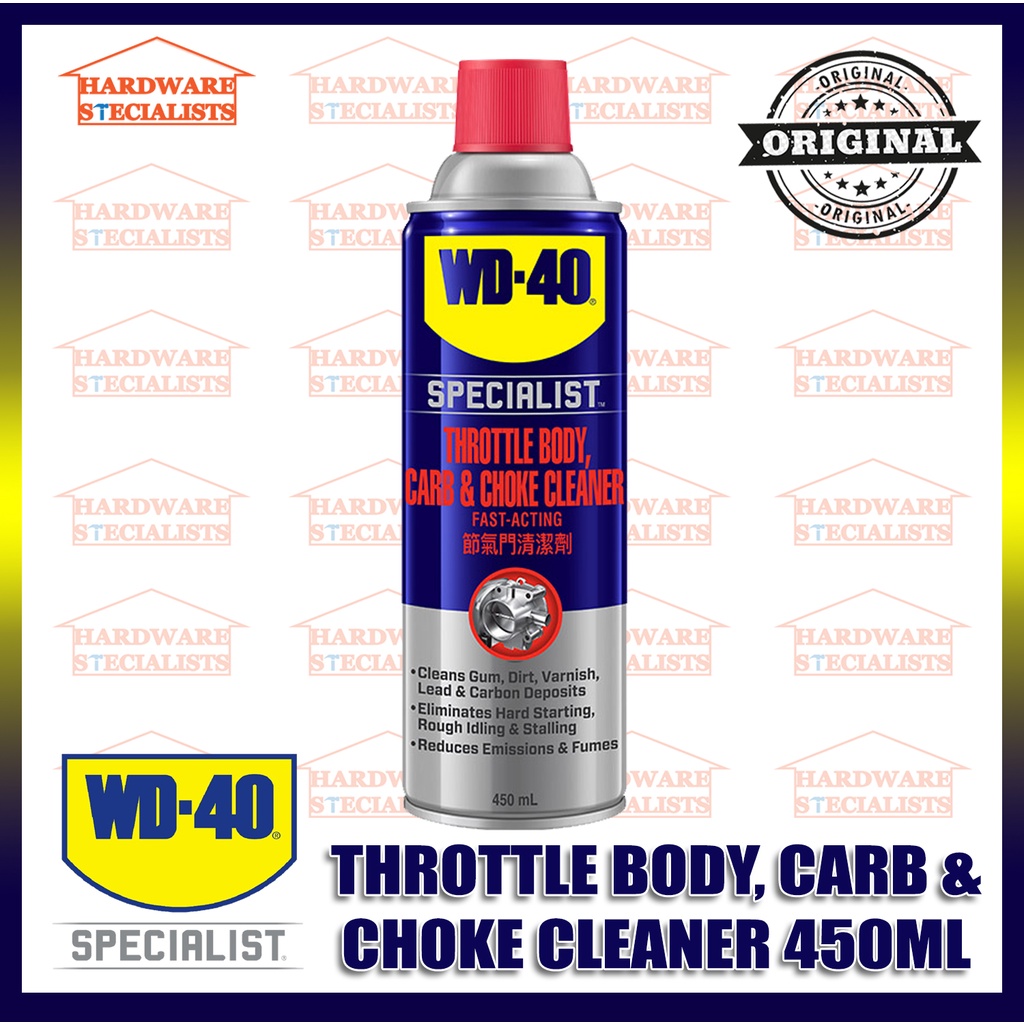 WD40 Specialist Throttle Body, Carb & Choke Cleaner 450ML WDAMC