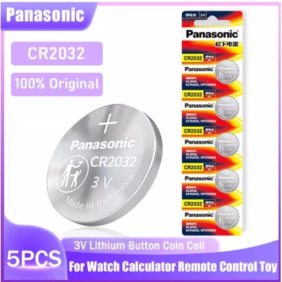 5PCS Original PANASONIC CR2032 CR 2032 3V Lithium Battery For Watch ...