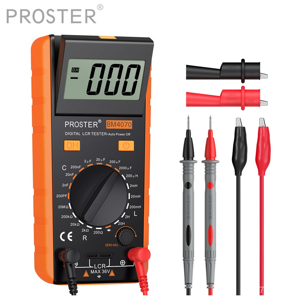 PROSTER Digital Multimeter Inductance Capacitance Resistance Measuring ...