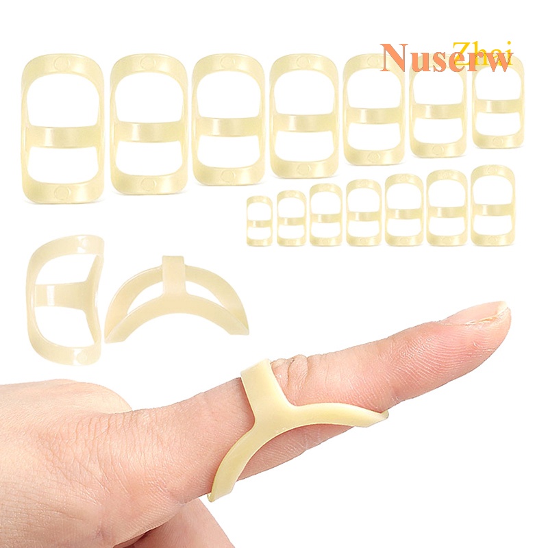 Nuserw Oval 8 Finger Splint Brace Protector Adjustable Broken Finger ...