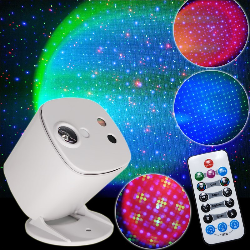 Chims LED Laser Light RGB Starry Sky with Sunset Effects Remote Control ...