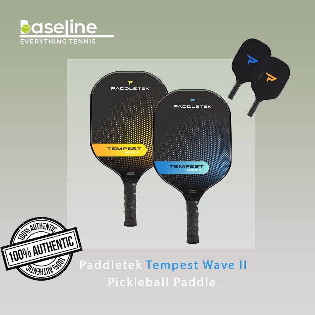 Paddletek Tempest Wave II Pickleball-Paddel – Riptide Blau, Graphit-Oberfläche, PolyCore, Für Kontrolle & Präzision