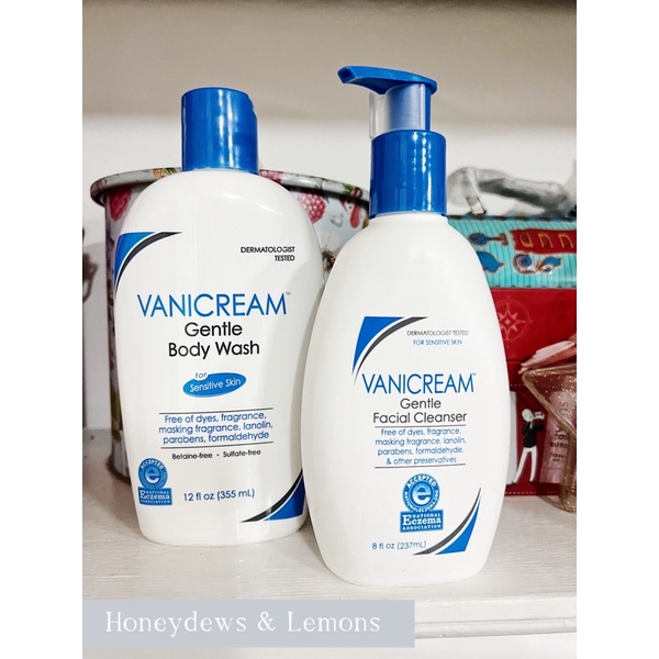 Vanicream For Sensitive Skin Gentle Facial Cleanser or Moisturizing