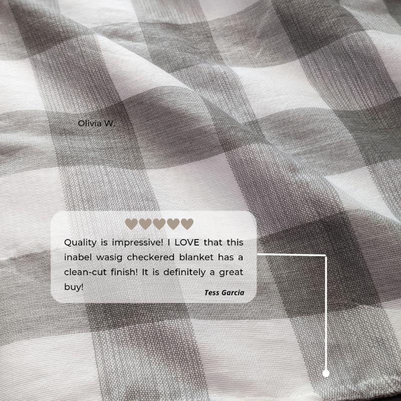 Inabel Wasig Checkered Blanket (cleancut edging) Shopee Philippines