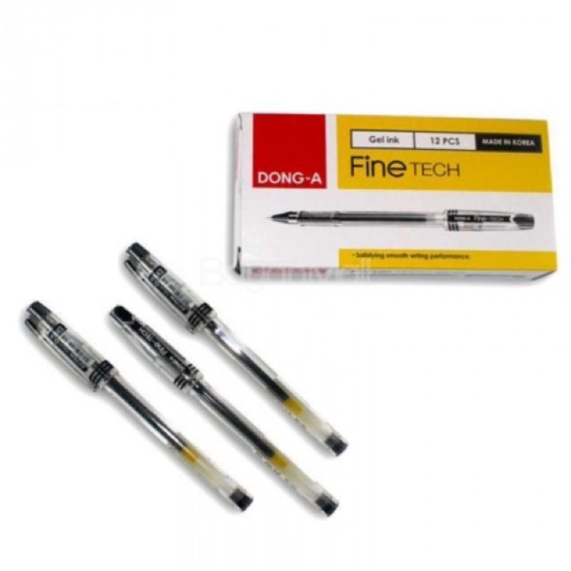 Dong-A Fine Tech 0.2, 0.3, 0.4, 0.5 Black Sign Pen Per Piece | Shopee ...