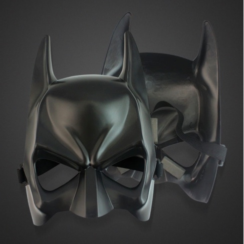 Halloween Half Face Bat Mask Cosplay Props Performance Mask Black ...