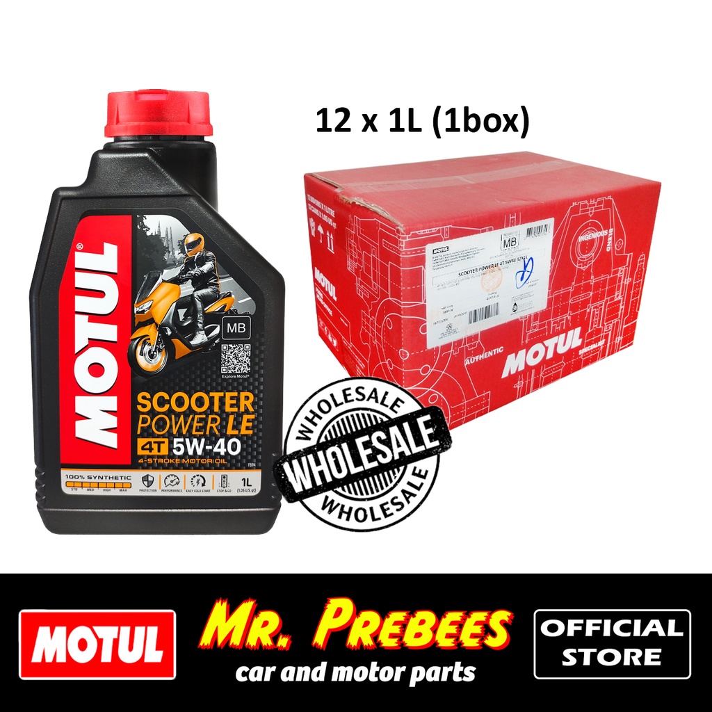 Motul Scooter Power Le W Synthetic X L Box Shopee Philippines