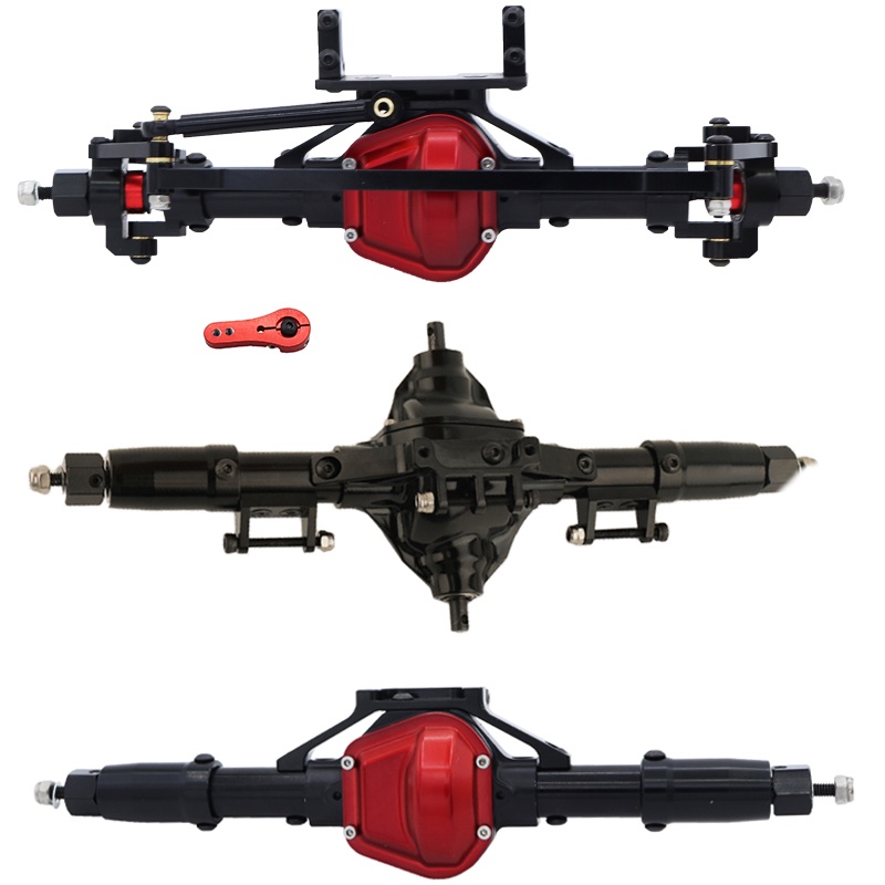 ZXYRC Aluminum Front & Rear Axles Complete Axle Set for