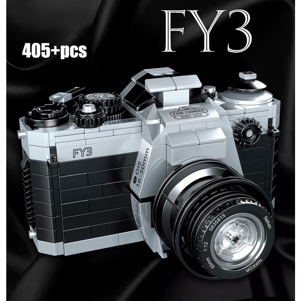 Mini Bricks Retro Camera Model Building Blocks Toys Camera Idea Model ...