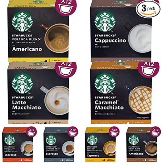 STARBUCKS Dolce Gusto Pods/ NESCAFE DOLCE GUSTO capsules / CARAMEL