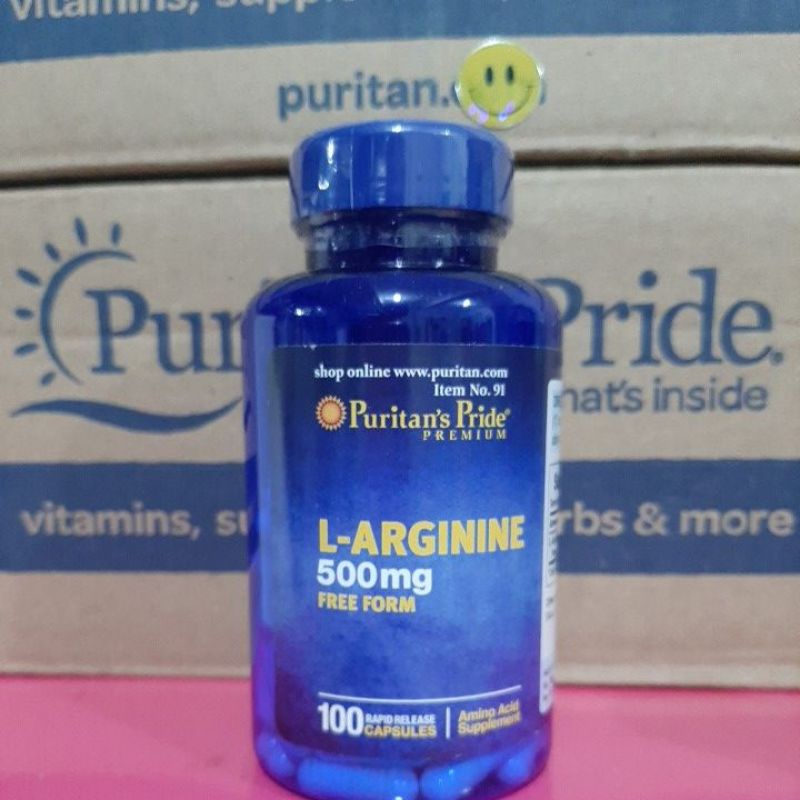 LArginine 500mg 100 capsules Arginine EXPIRY Dec. 2025 Puritan's