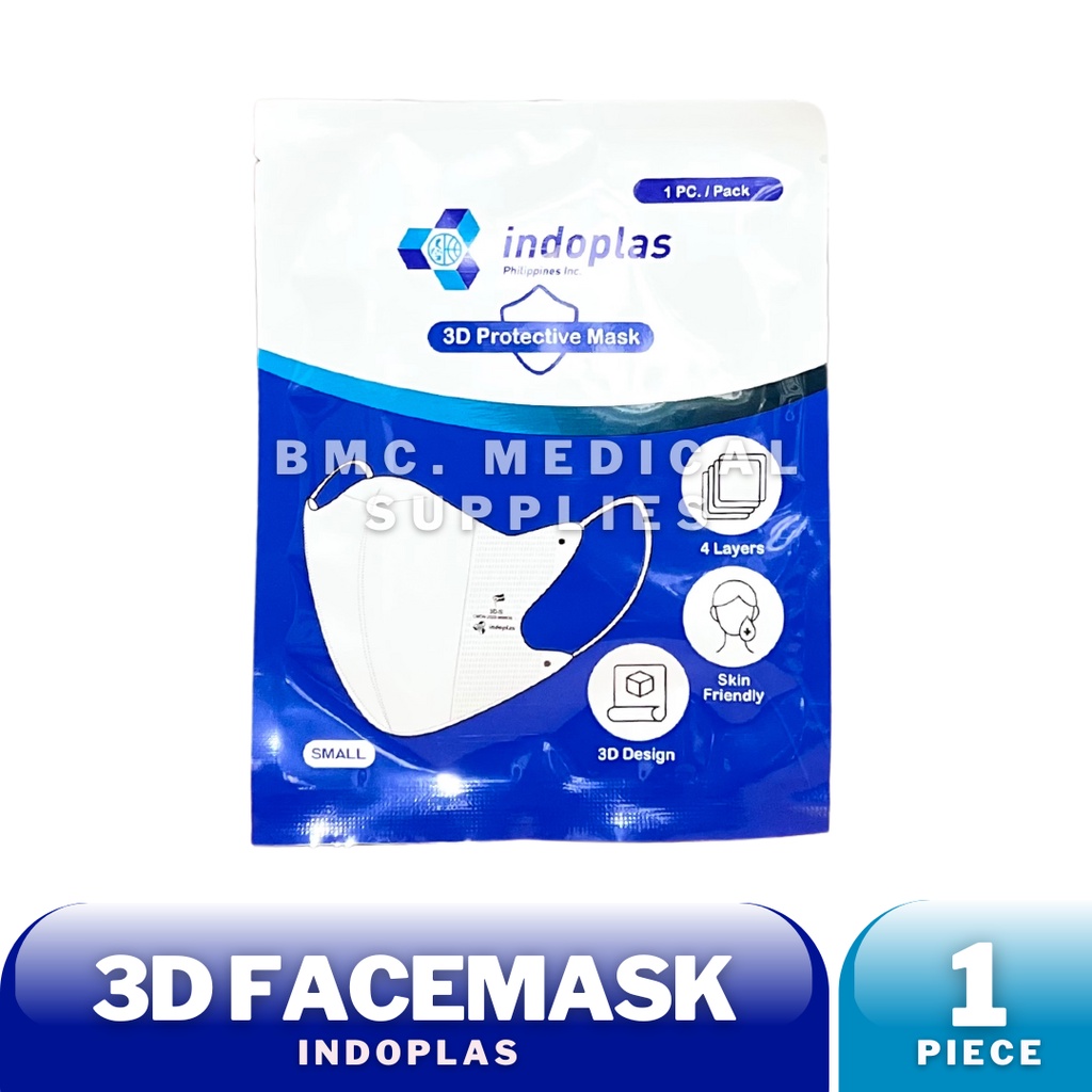 Indoplas [KF94 3D] Face Mask Small, Medium (1Piece) Shopee Philippines