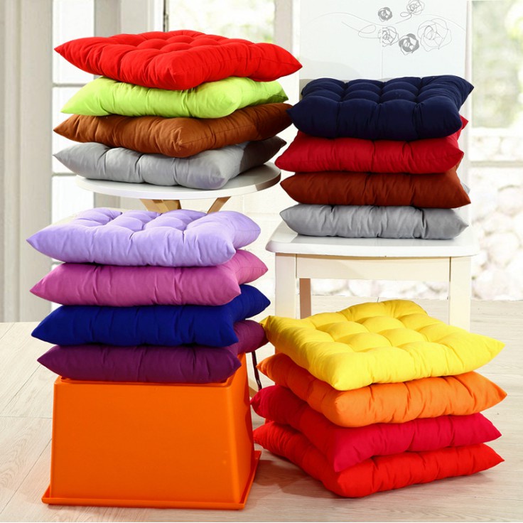 ｛Fast Delivery｝1 pcs Soft Square Stripe Seat Cushion Home Office Chair