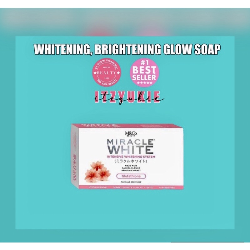 Miracle White Glutathione Soap Face & Body | Shopee Philippines